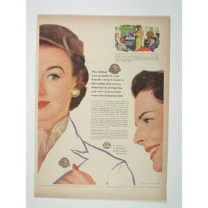 Vintage 1950s Stanley Home Products Hostess Party Plan Ad Print Stanhome Pin AD